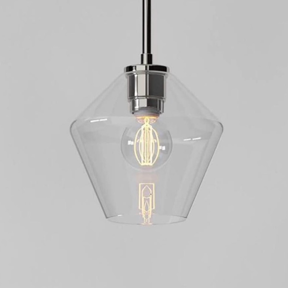 West Elm Clear Glass Pendant Light